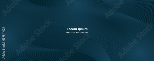 Premium background design with diagonal dark green line pattern. Vector horizontal template for digital lux business banner, contemporary formal invitation, luxury voucher