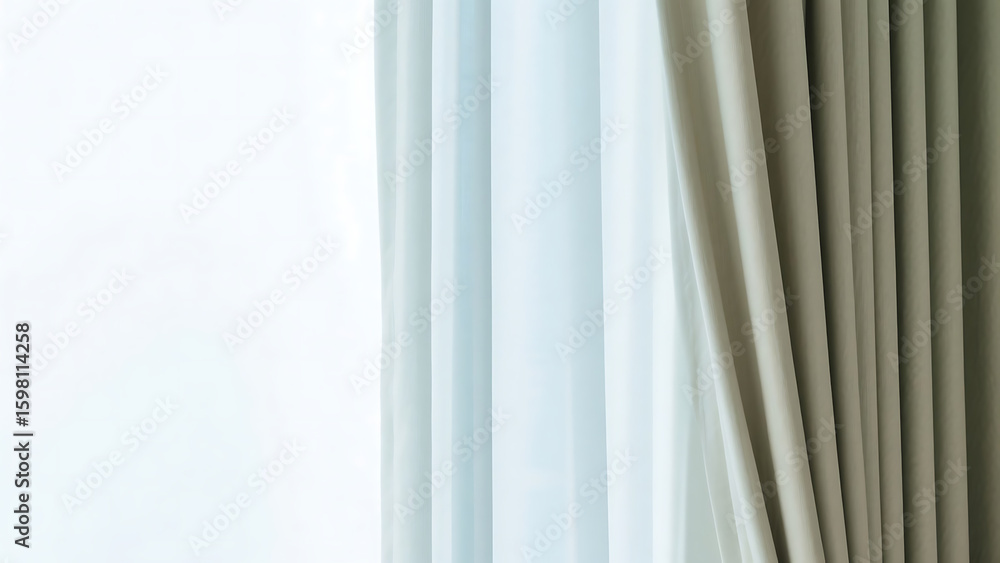 Obraz premium white curtain 