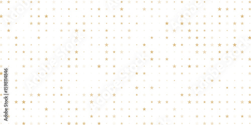 Gold falling down confetti background. Repeated golden dotted glitter pattern.