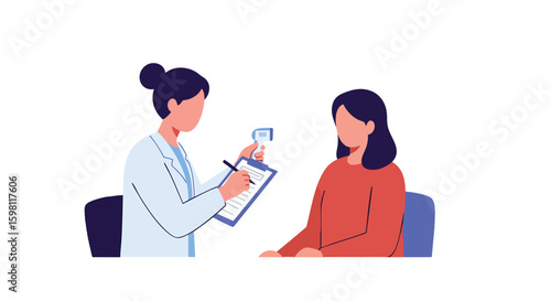 Doctor Gives Patient Medical Checkup Healthcare Screening Prevention