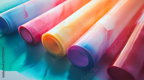 Colorful Rolled Sheets Abstract Art Design Material for Crafts and Decoration