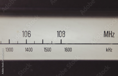 Radio frequencies in megahertz and kilohertz