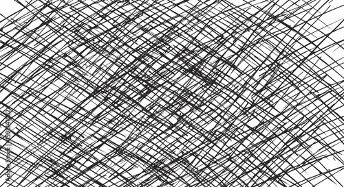 Intricate abstract line art background in black and white