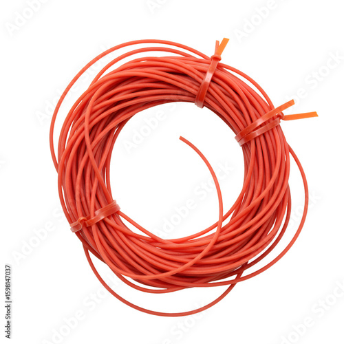 Orange Cord Coil Illustration