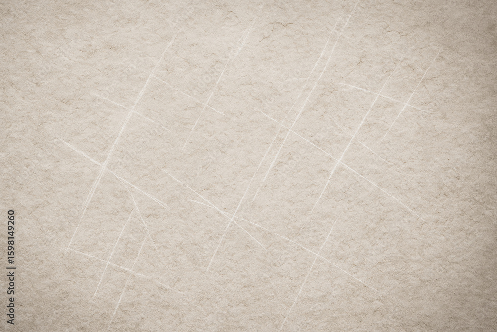 Fototapeta premium Vintage parchment paper texture with dark smudges and stains. Old, weathered background with a grunge aesthetic.