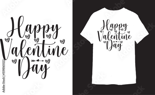 Happy Valentine Day T-Shirt Design 