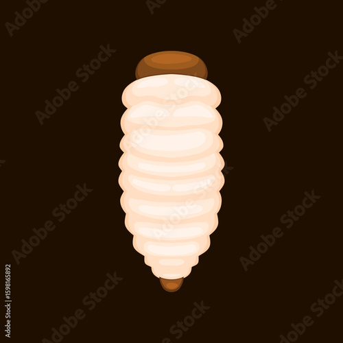 vector larva illustration realistic hand drawn