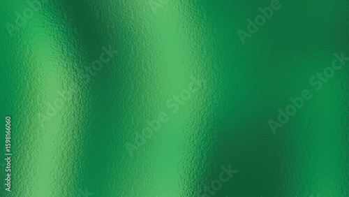 Metallic green foil texture in light and dark shades with glass overlay. Abstract vector illustration for luxury design.