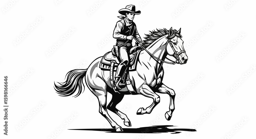 Obraz premium Horse and rider