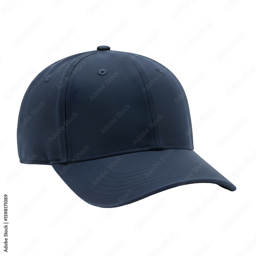 Fototapeta premium Isolated Photo of a Simple Dark Blue Baseball Cap