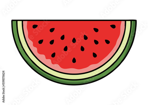 Watermelon slice illustration