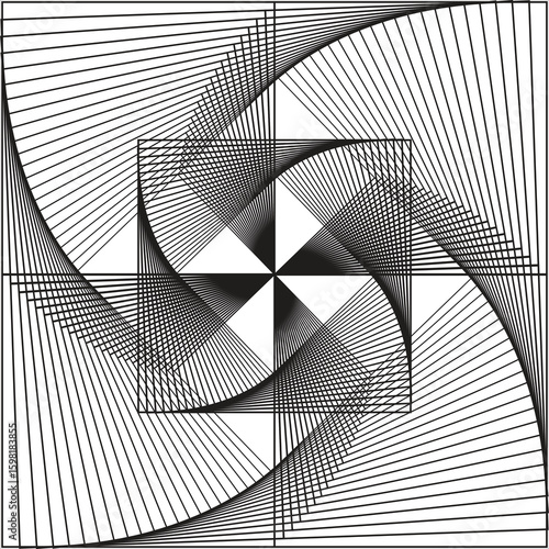 Seamless pattern waves. adult coloring book page. art icon vector.