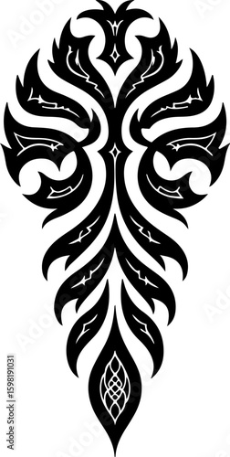 Tribal Phoenix and Celtic Knot Symbol Set" art vector bundle