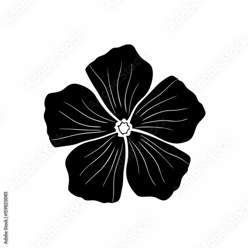 creative details Outline silhouette Single flax flower line art icon vector illustration