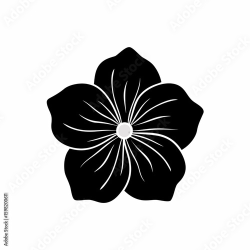 creative details Outline silhouette Single flax flower line art icon vector illustration