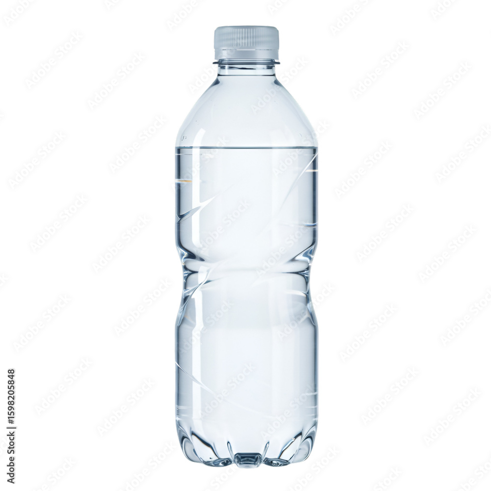 Fototapeta premium Isolated Realistic Photo of Water Bottle With White Cap