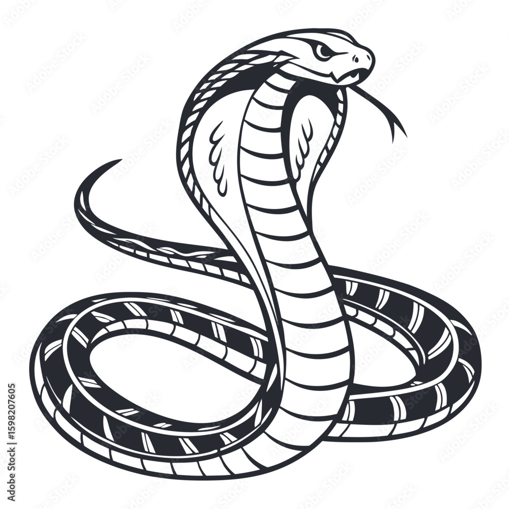 Fototapeta premium Corn Snake Vector Illustration – cute Vector art design
