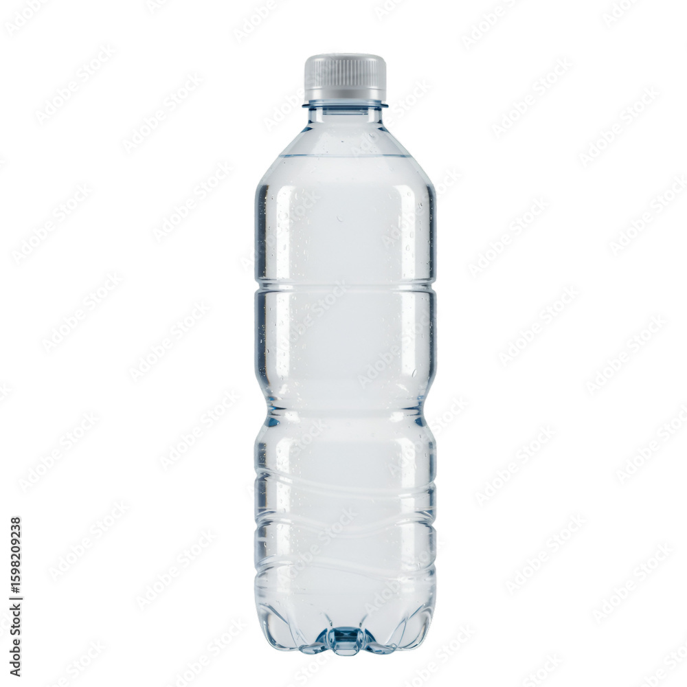 Fototapeta premium Isolated Plastic Water Bottle on Transparent Background