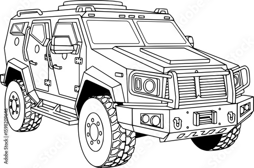 Police armored vehicles, Military Vehicle Outlines