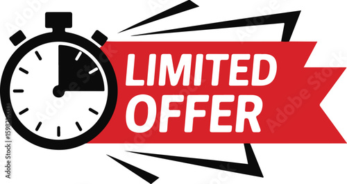 isolated   limited time offer Vector , limited time offer Silhouette,  limited time offer icon  limited time offer symbol, limited time offer Vector illustration, Vector Graphic, EPS 10 png ideal for 