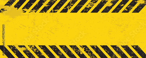 A grungy and worn hazard stripes texture, vector illustrator eps10.