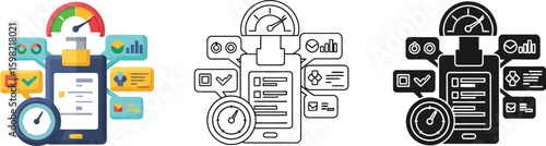 Evaluate process performance with analytics dashboard for business growth data