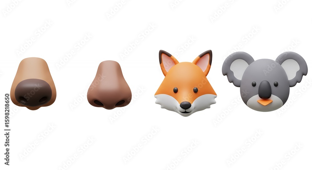 Fototapeta premium Animal head portraits