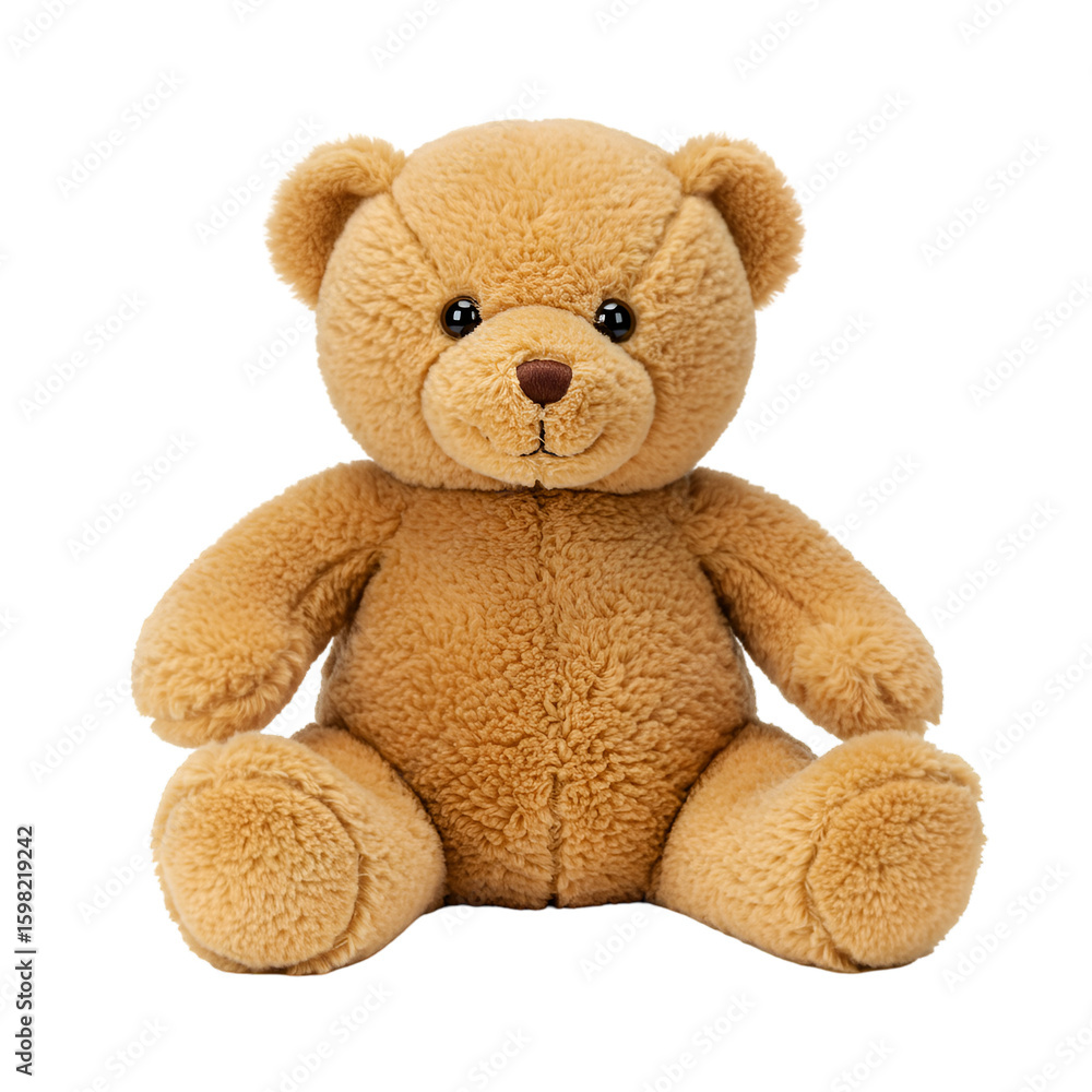 Fototapeta premium Isolated Plush Teddy Bear on Transparent Background