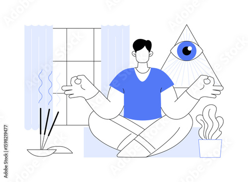 Stress control isolated cartoon vector illustrations.
