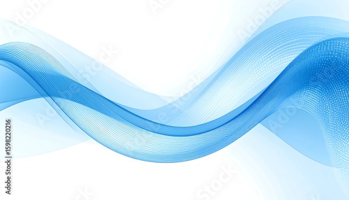Abstract Blue Wave Background Serene flowing lines create a dynamic elegant design with subtle texture and gradient variations perfect for modern presentations or website headers