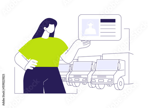 Upgrade driving license category abstract concept vector illustration.
