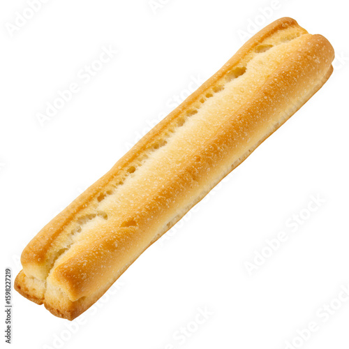 Isolated Photorealistic Golden Breadstick Pastry