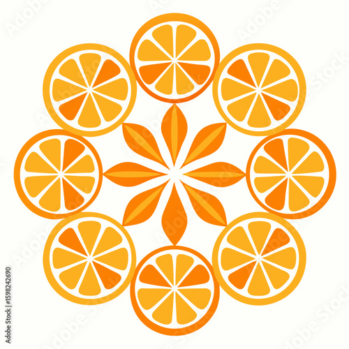orange slices background