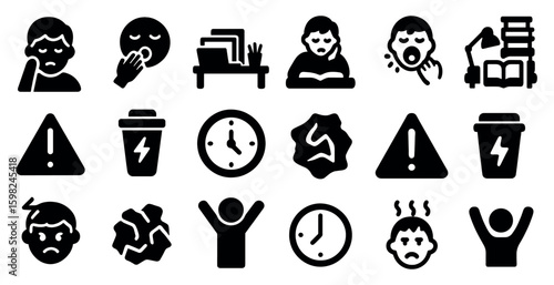 Health and wellness filled icons set – solid, outline, medical and personal care symbols