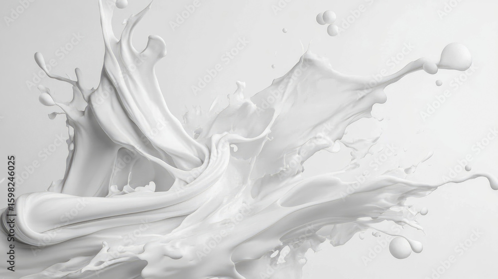 Clean and Refreshing White Liquid Splash, a representation of purity and vitality, excellent for beverage, cosmetic, or dairy product promotion. Clean and Refreshing White Liquid Splash, a representation of purity and vitality, excellent for beverage, cosmetic, or dairy product promotion.