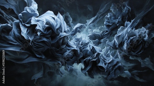 Dark Blue Abstract Design