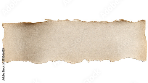 Wallpaper Mural Torn aged paper strip isolated on transparent background Torontodigital.ca