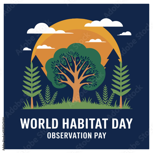 World Habitat Day Observation Poster