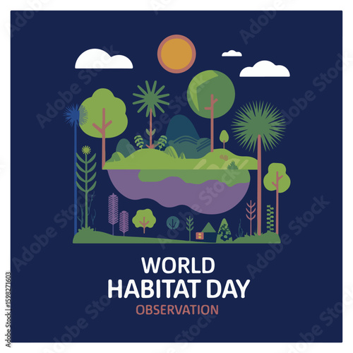 World Habitat Day Observation Poster