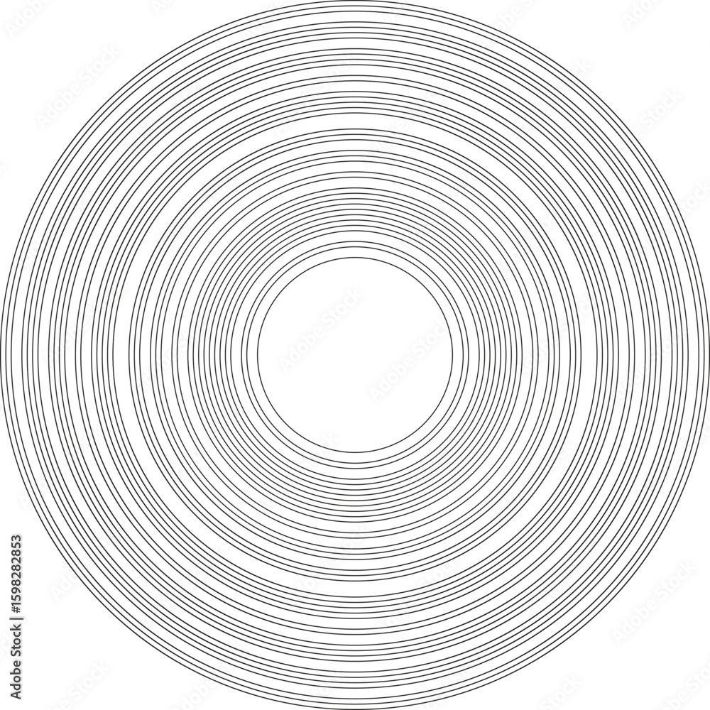Fototapeta premium A spiral pattern that expands outward in a geometric, radial design, creating an illusion of movement.