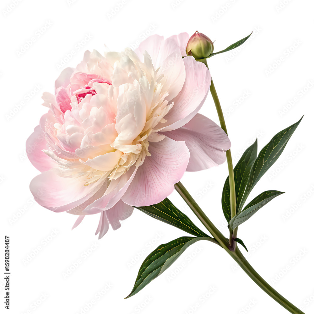 Fototapeta premium Pale Pink Peony Blossom