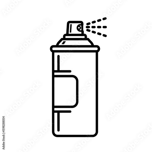 Personal Hygiene Spray Can Icon in Minimalist Style