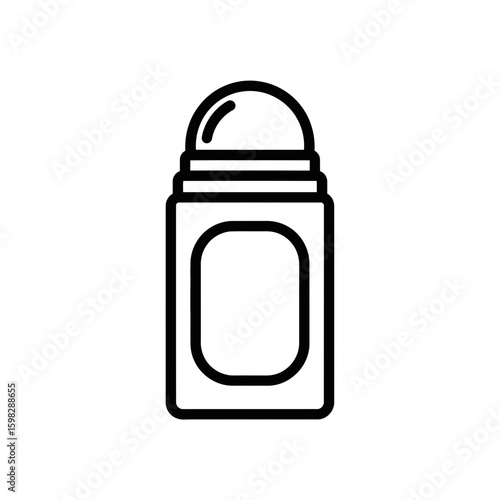 Personal hygiene product icon representing deodorant bottle design
