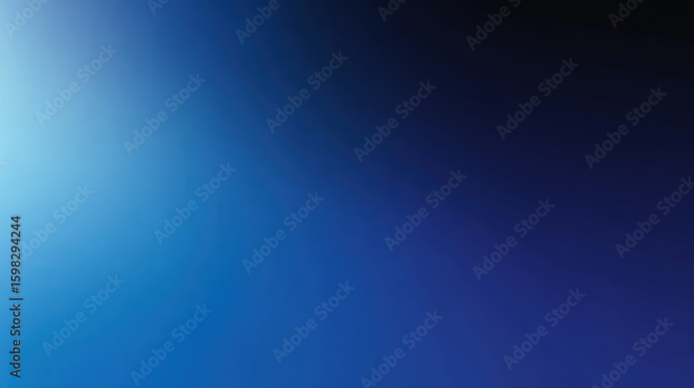 Fototapeta premium A stunning blue gradient background that evokes calmness and creativity, ideal for modern design projects.