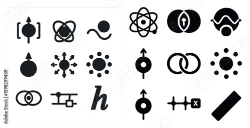 Science and technology line icons set – linear, outline, scientific symbols for innovation