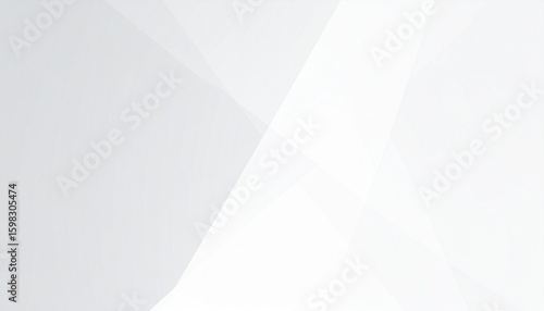 Abstract Gray White Geometric Background with Angular Light