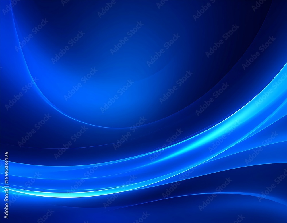 Naklejka premium Abstract blue curves background (1)