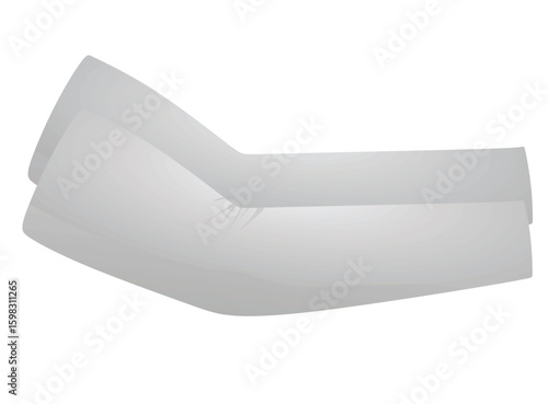 White arm sleeve. vector illustration