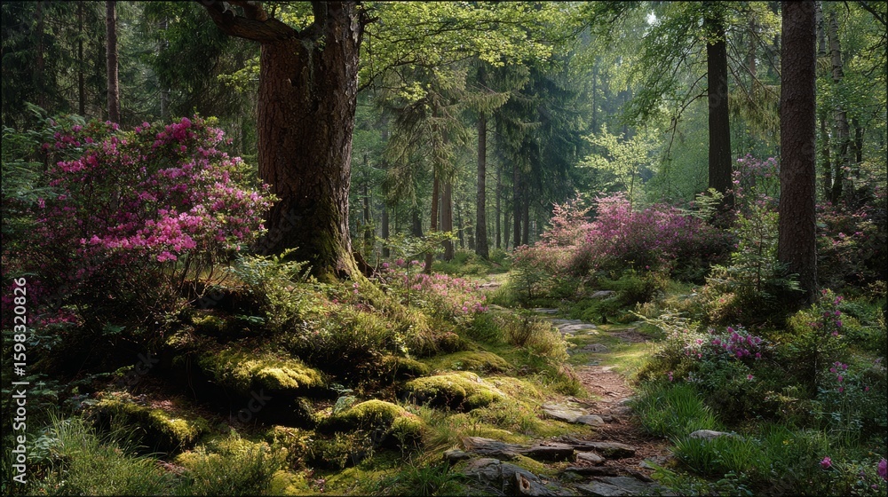 Fototapeta premium spring in a forest