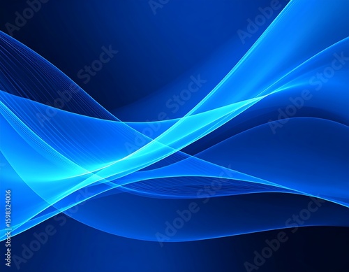 Abstract blue waves design